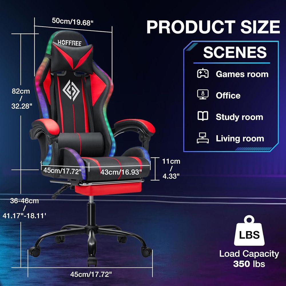 Chaise de jeu RGB avec haut-pa - Video Gaming & Esports Usd Acc avis et prix
